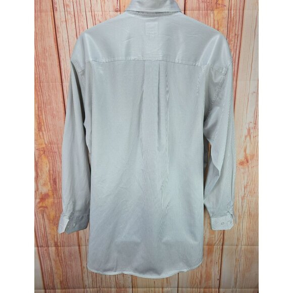 Cinch Mens Striped Long Sleeve Button-Up Shirt Large Silky Western Style - Picture 2 of 8